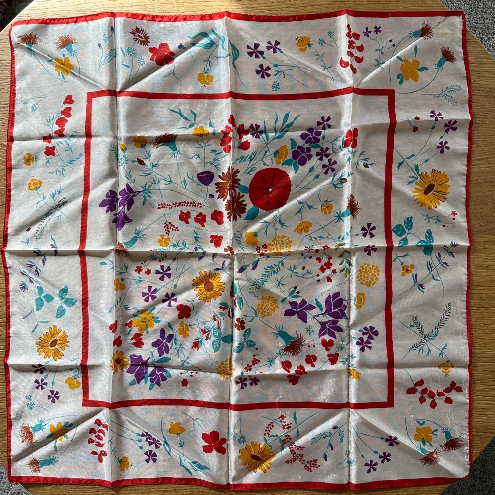 Vintage 1960's Nylon Scarf